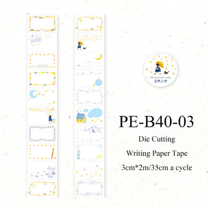 Sweetheart Imprint Series Die Cutting Writing Paper Tape