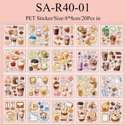 Corner Coffee Series Sticker Book