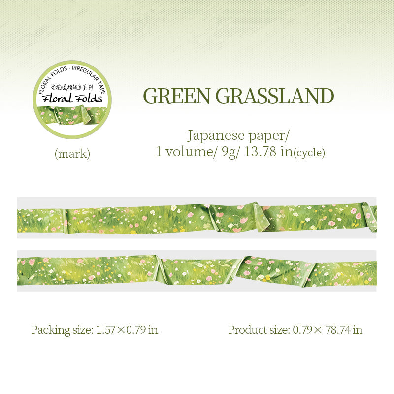 Floral Ruffled Series Washi Tape