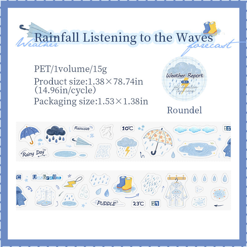 Weather Forecast Series Die Cutting PET Tape