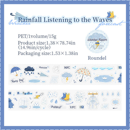 Weather Forecast Series Die Cutting PET Tape