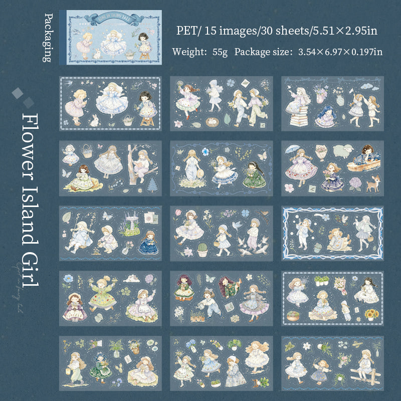 Girl In Fairy Tale Series Sticker Book
