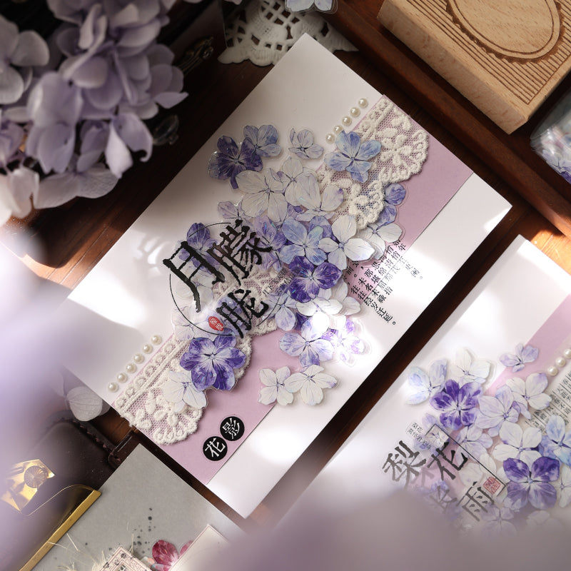 Starry Flower Sea Die-Cutting Washi Tape - Whole Roll 5cm×6m