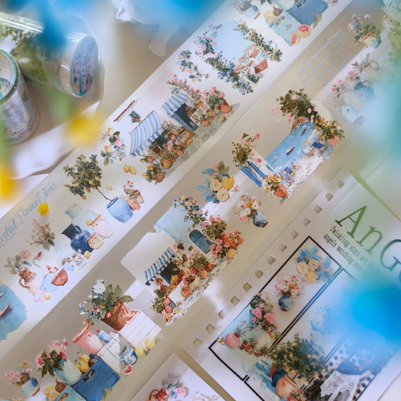 6.5cm*100cm Norway Coast Die Cutting Washi/PET Tape