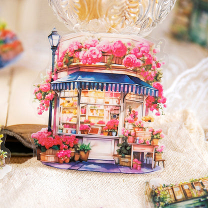 There is a flower shop Sticker