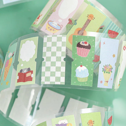 Warm Light Mark series Die Cutting Writing Paper Tape featuring light designs for journaling, scrapbooking and collage