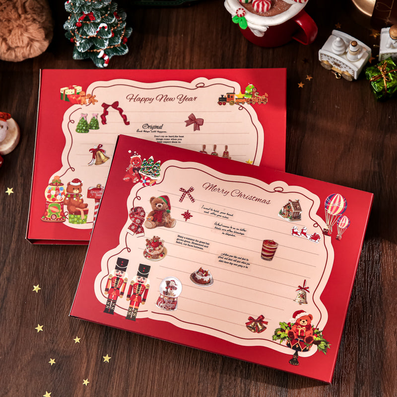 Christmas Warm House Series 3D Sticker featuring house designs for journaling, scrapbooking and collage