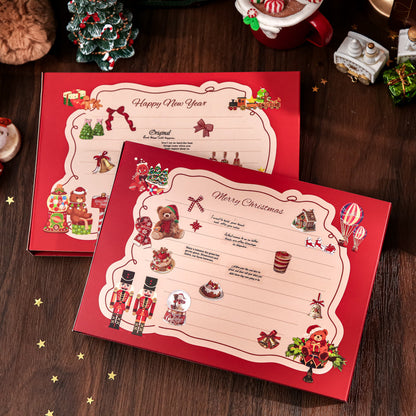 Christmas Warm House Series 3D Sticker featuring house designs for journaling, scrapbooking and collage