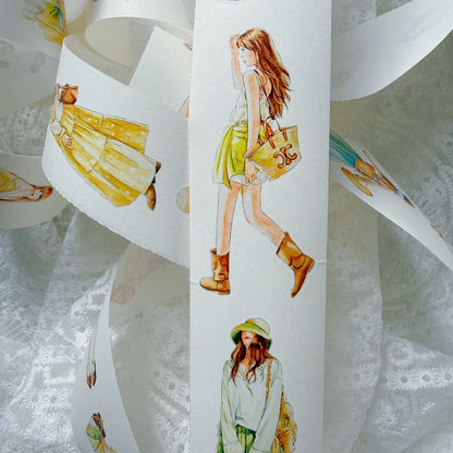 5cm*166cm Lemon Sea Salt Die Cutting Washi/PET/Fog PET Tape