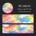 Cloud Travel Series Rainbow Light PET Tape