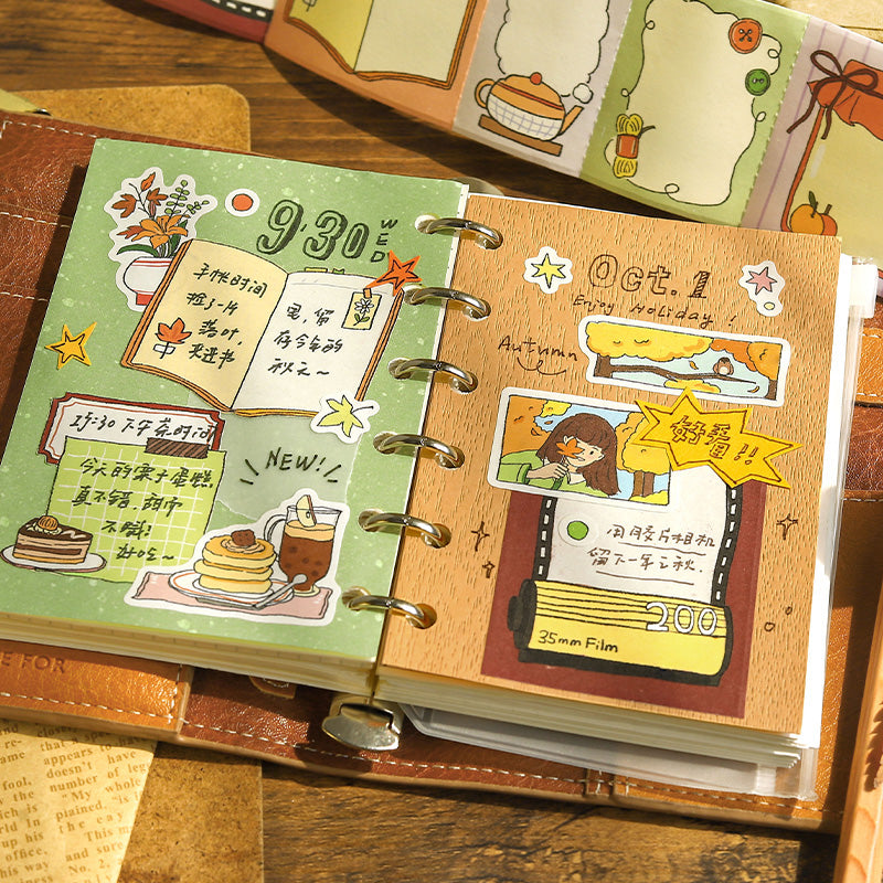 Seasonal Tales Series Die Cutting Writing Paper Tape