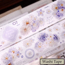 5.5cm*125cm Softly Blooming Flower Die Cutting Washi/PET/Shell Light Washi/PET Tape