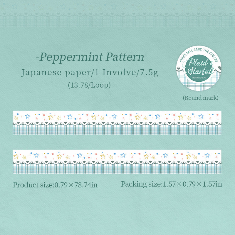 Star Grid Pattern Series Washi Tape