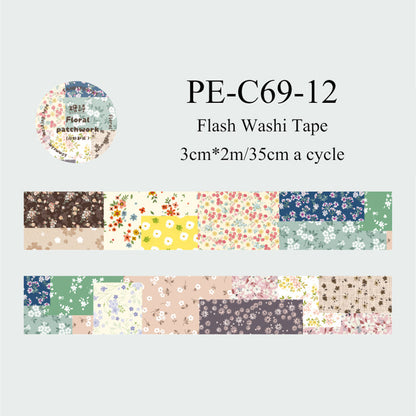 Patchwork Garden Series Flash Washi/Sulfuric Acid Paper Tape