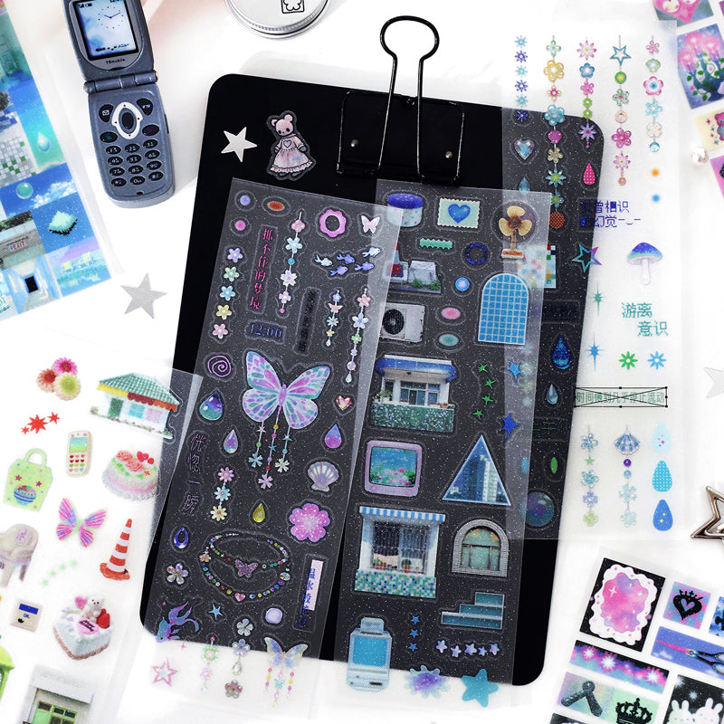 Daydreaming Series Sticker featuring dream designs for journaling, scrapbooking and collage