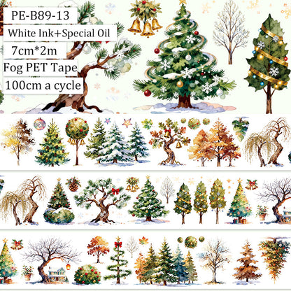 Cold forest Fog PET Tape featuring forest, and old designs for journaling, scrapbooking and collage