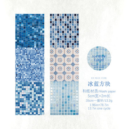 Lijiu Color Brick Series Washi Tape