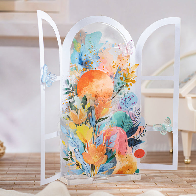 Misty flower stem Sticker
