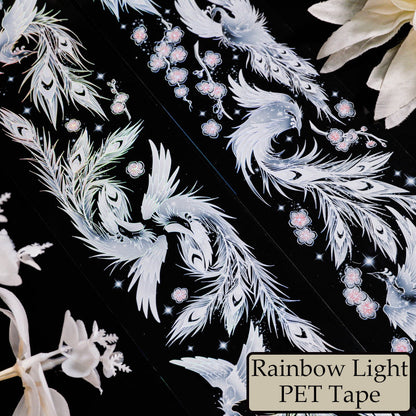 6cm*61cm Phoenix Soars Laser Gold/Rainbow Light PET Tape