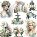 Vintage garden Sticker