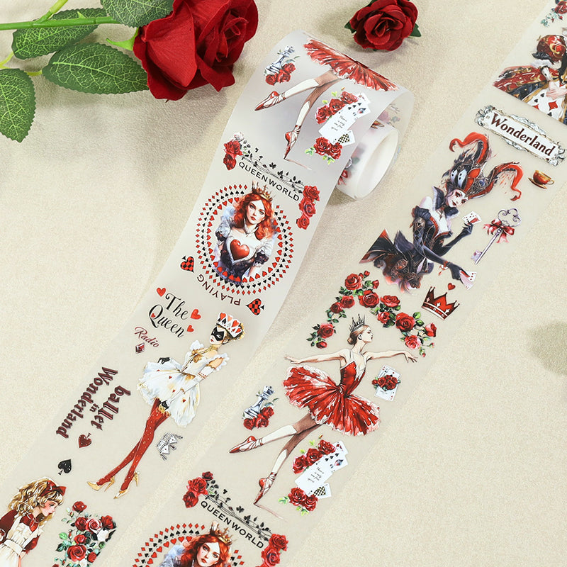 Queen Chess Game Fog PET Tape for journaling, scrapbooking and collage