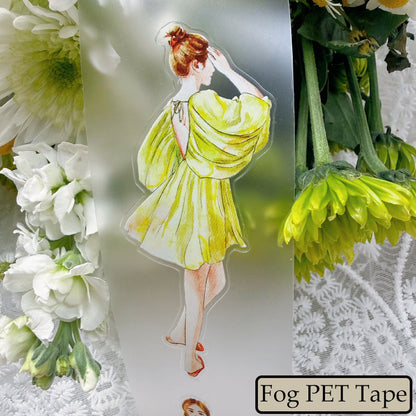 Whole Roll 5cm*5m Comfortable State Die Cutting Washi/PET/Fog PET Tape