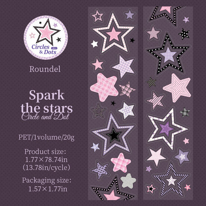 Circles And Dots Series Die Cutting PET Tape