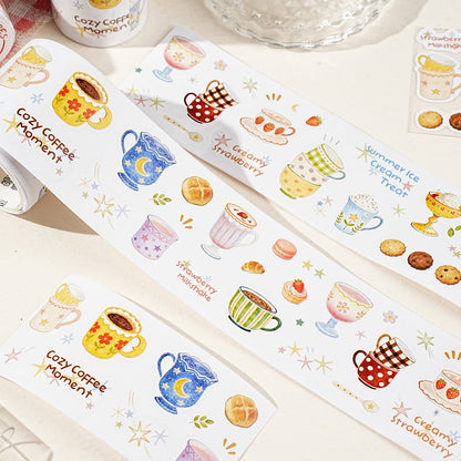 Porcelain Object Series Die Cutting Writing Paper Tape for journaling, scrapbooking and collage