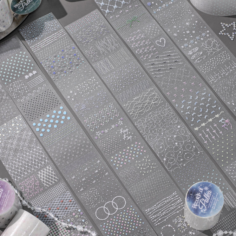 Dot Mark Series Die Cutting Flash Sand PET Tape