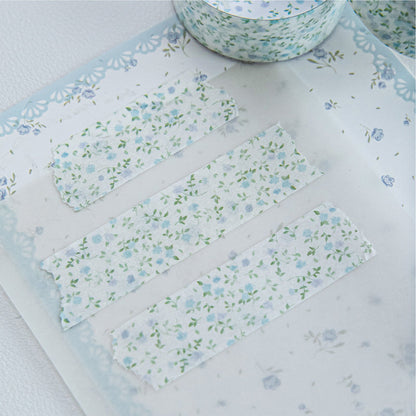 Flower And Alice Series Washi Tape featuring flower designs for journaling, scrapbooking and collage