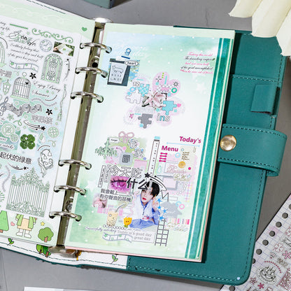 Dream Island Sequel Series Sticker Book featuring dream, book, and island designs for journaling, scrapbooking and collage