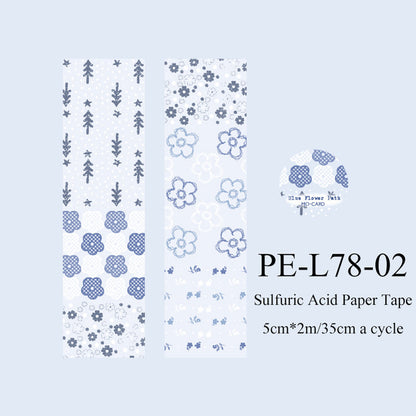 Translucent Poems Series Sulfuric Acid Paper Tape