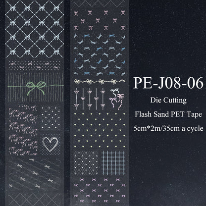 Dot Mark Series Die Cutting Flash Sand PET Tape