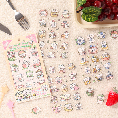 Milk Cute Companion Series Sticker for journaling, scrapbooking and collage
