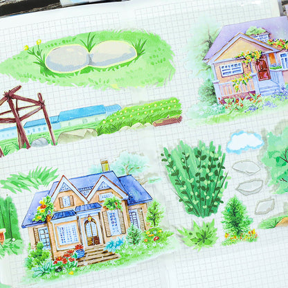 Spring is in full bloom PET Tape featuring spring designs for journaling, scrapbooking and collage