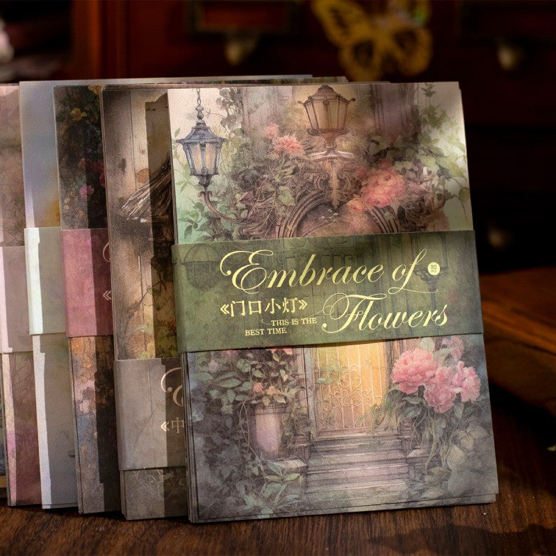 Embrace Of Flowers Material Paper