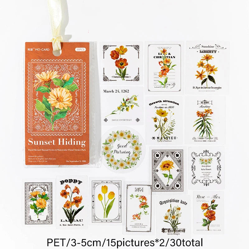 Floral notes Sticker