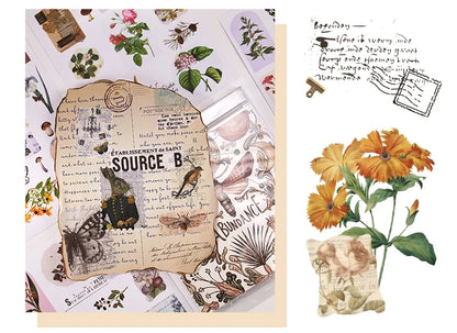 Vintage Butterfly Garden Sticker Book