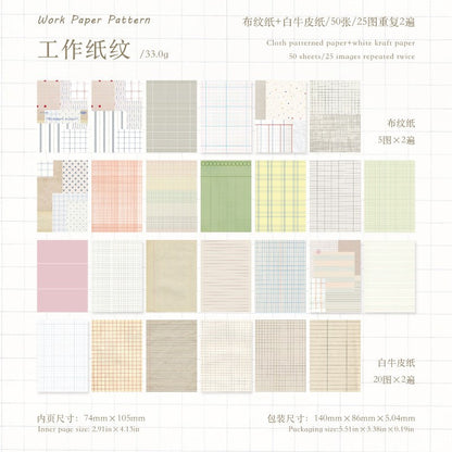 Plaid Market Material Paper