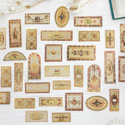 Vintage Floral Tile Sticker Pack