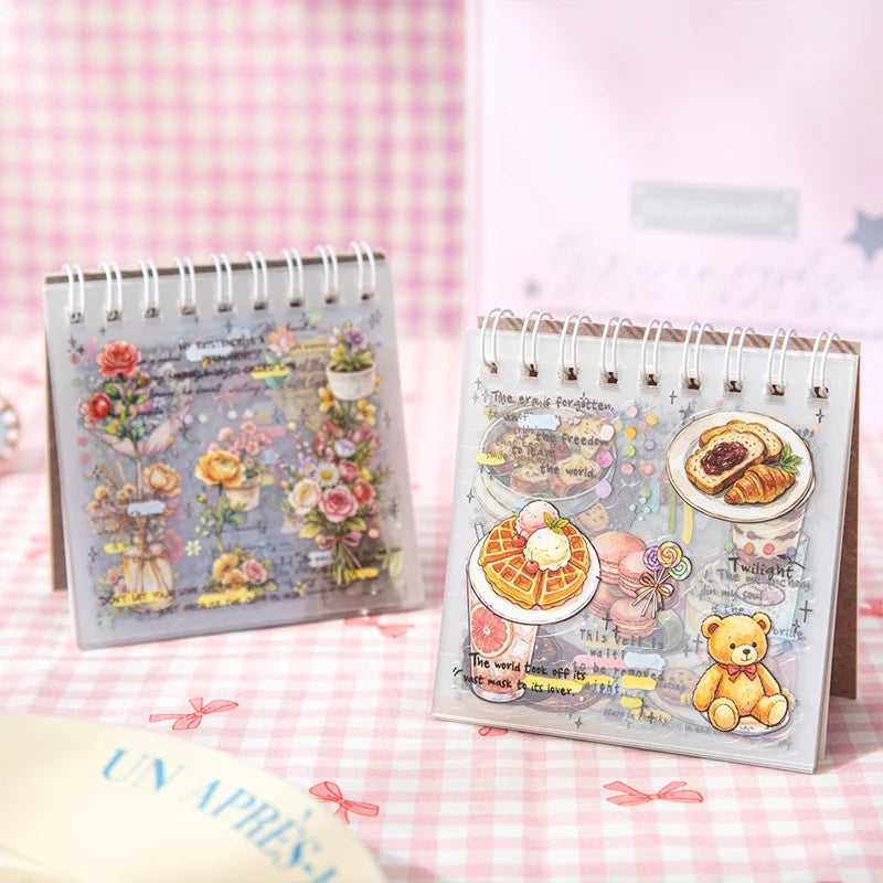 Flowers & Poetry of Life PET Coil Sticker Book