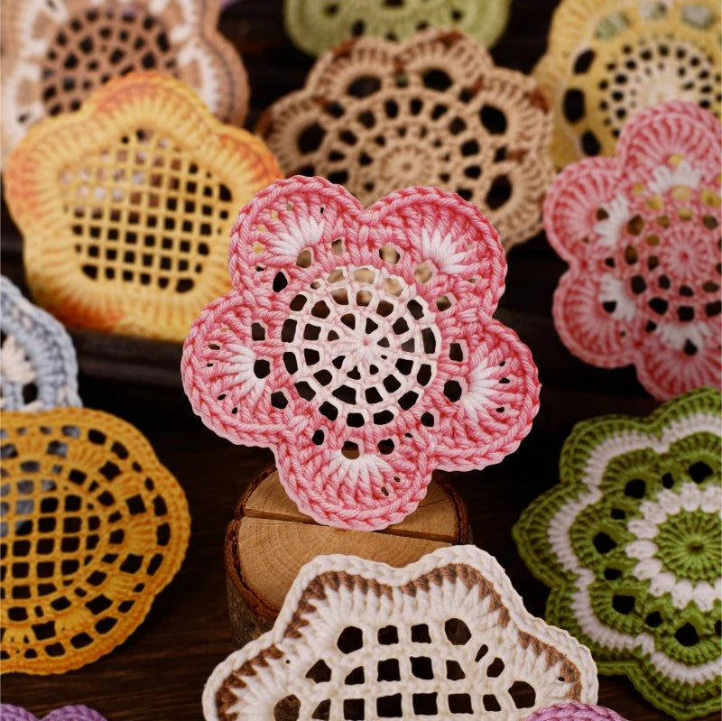 Woven Floral Notes Sticker Pack