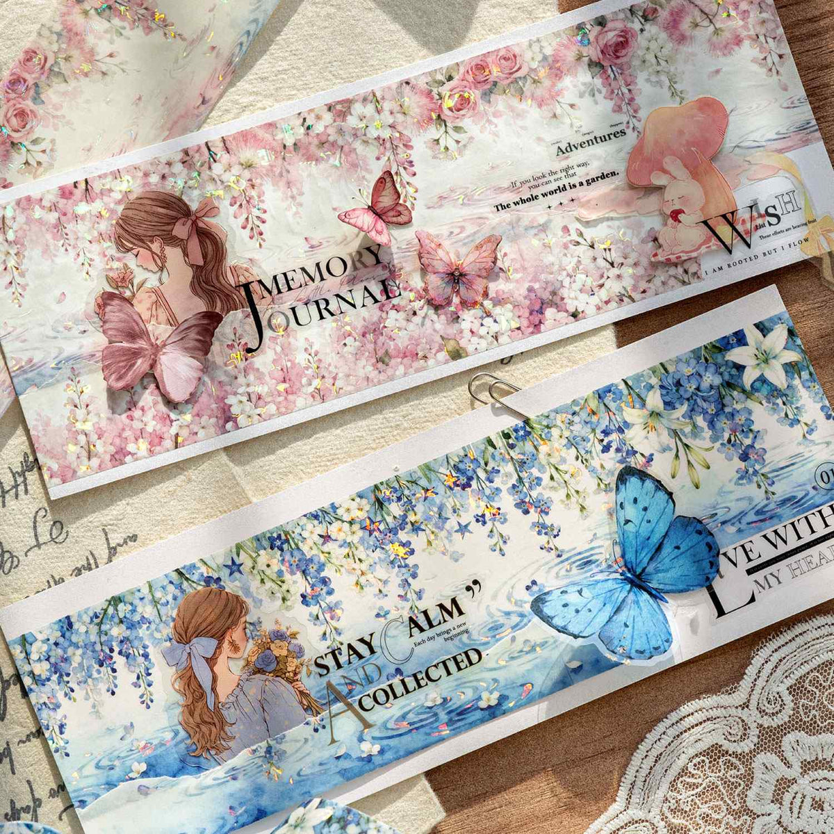 Floating Blossoms Reflection Washi Tape