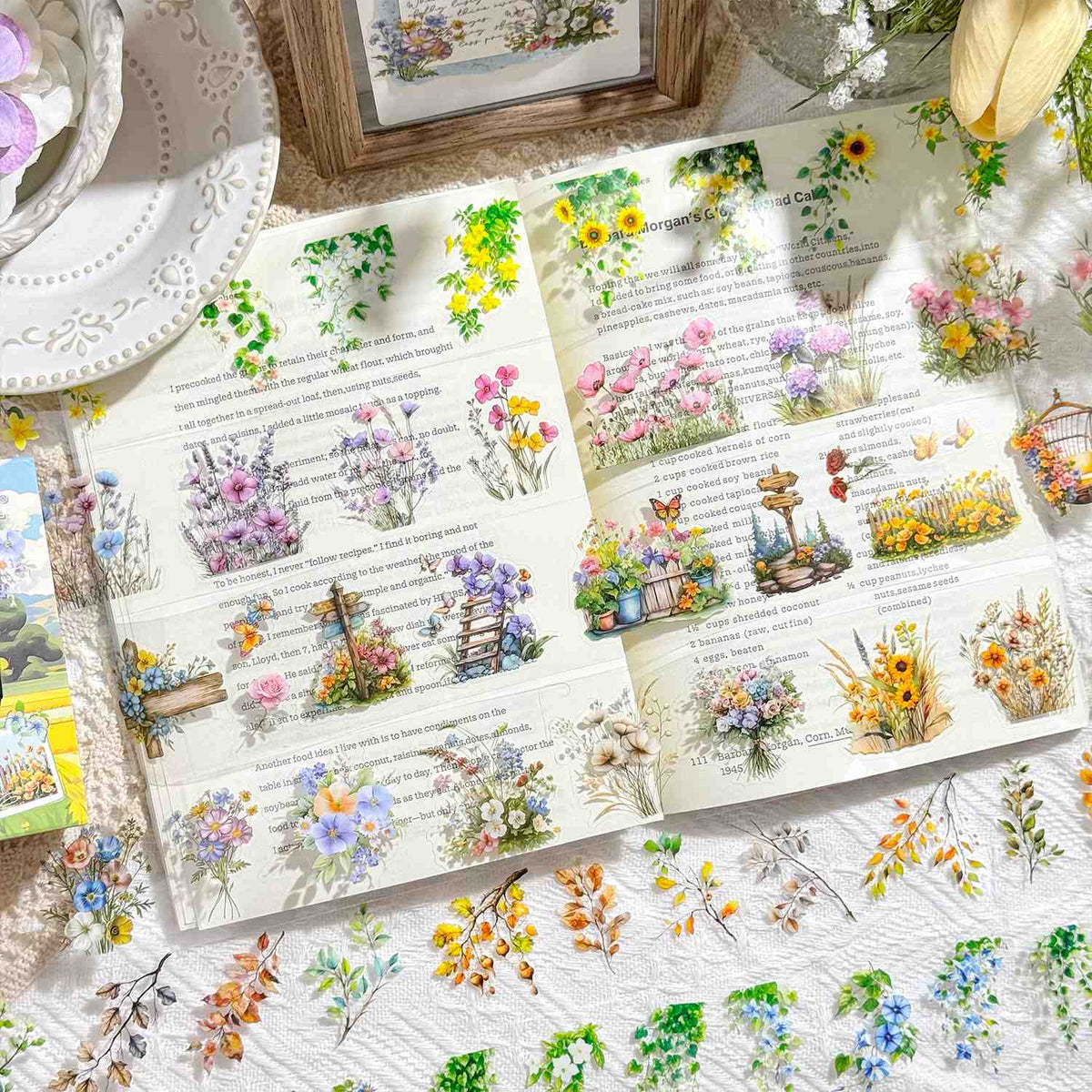 Chunxun Flower Mirror Character PET Tape Set