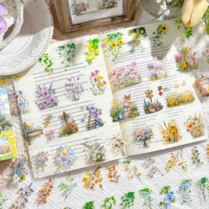 Chunxun Flower Mirror Character PET Tape Set
