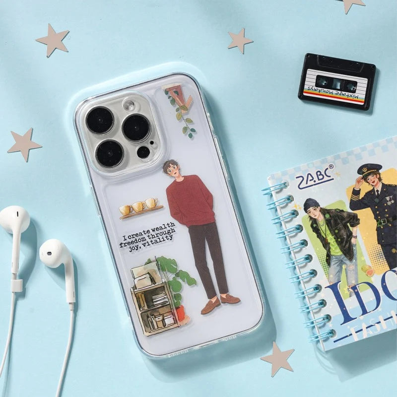 Flower Boy Character Sticker Book