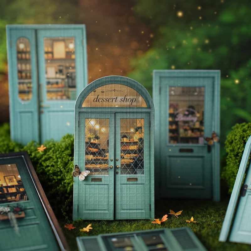 Door and Window Dream Series Retro Door and Window Sticker Pack featuring dream, retro, and wind designs for journaling, scrapbooking and collage