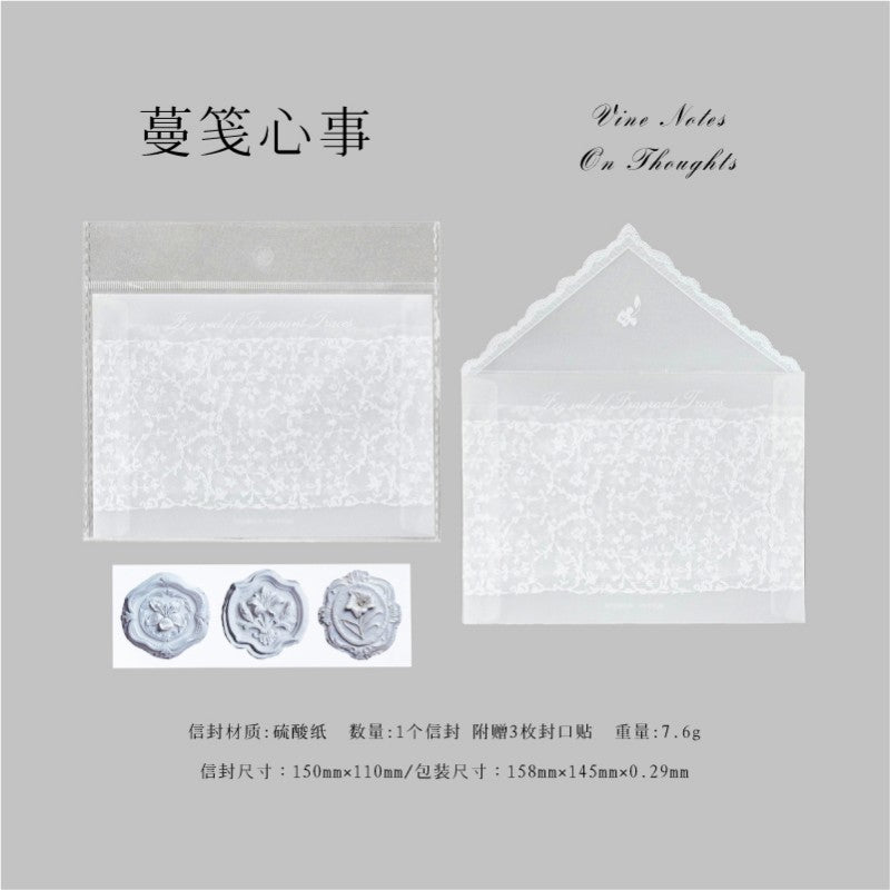 Lace Letter Envelope Set