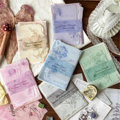 Old Color Catalog Material Paper