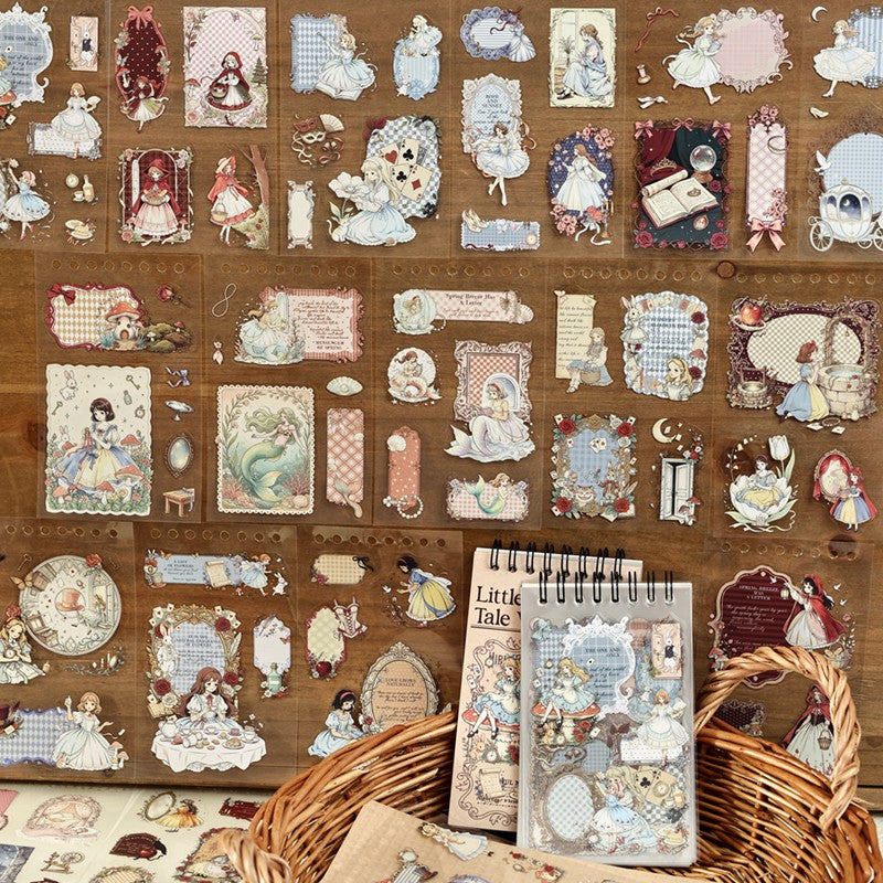 Little Fairy Tale World Series Sticker Book featuring fairy, tale, and book designs for journaling, scrapbooking and collage